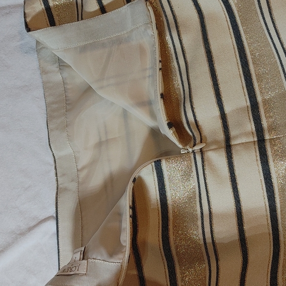 J Crew Factory Metallic Striped Skirt - Picture 9 of 9